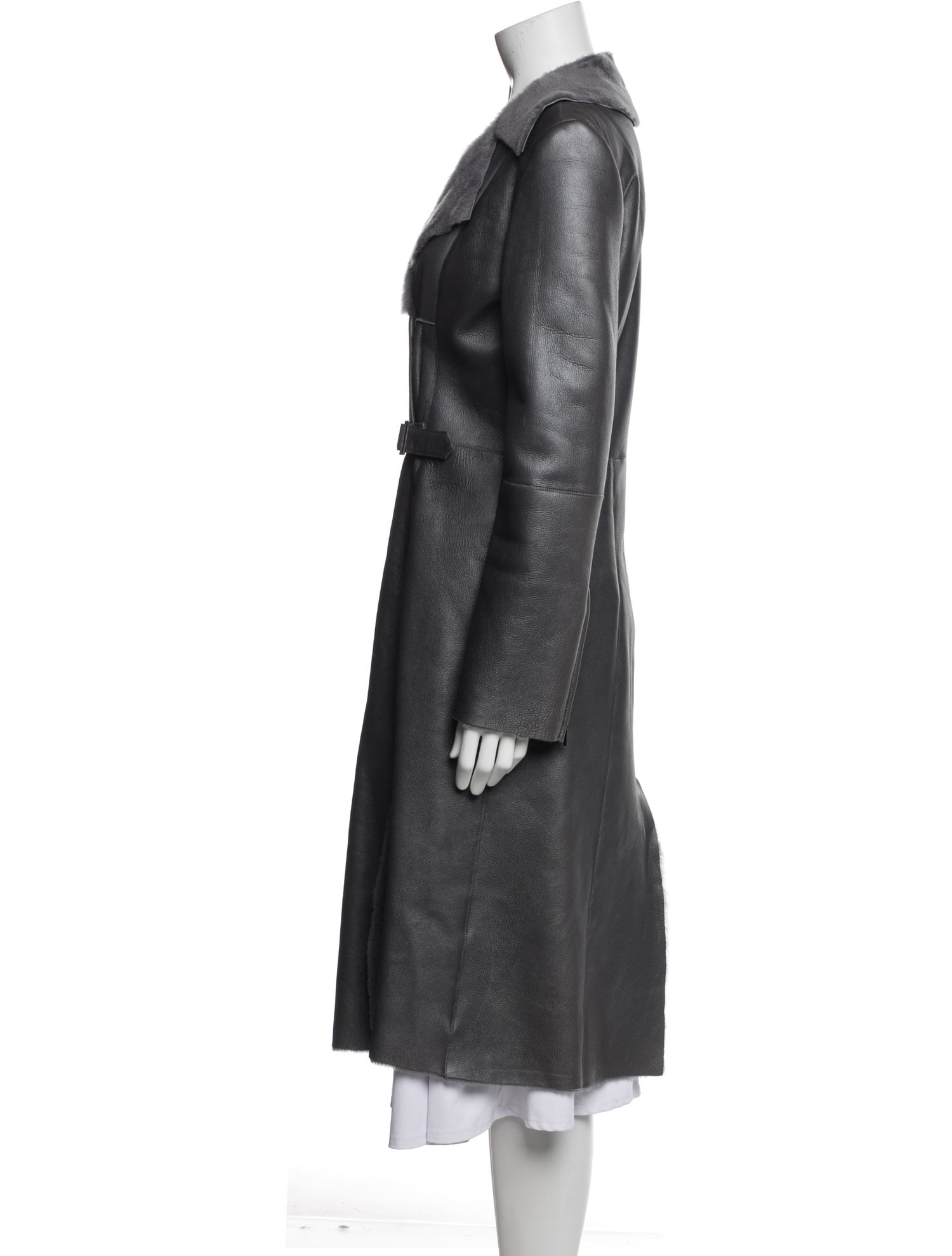 Giorgio Armani Leather Trench Coat