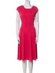 Giorgio Armani Scoop Neck Knee-Length Dress