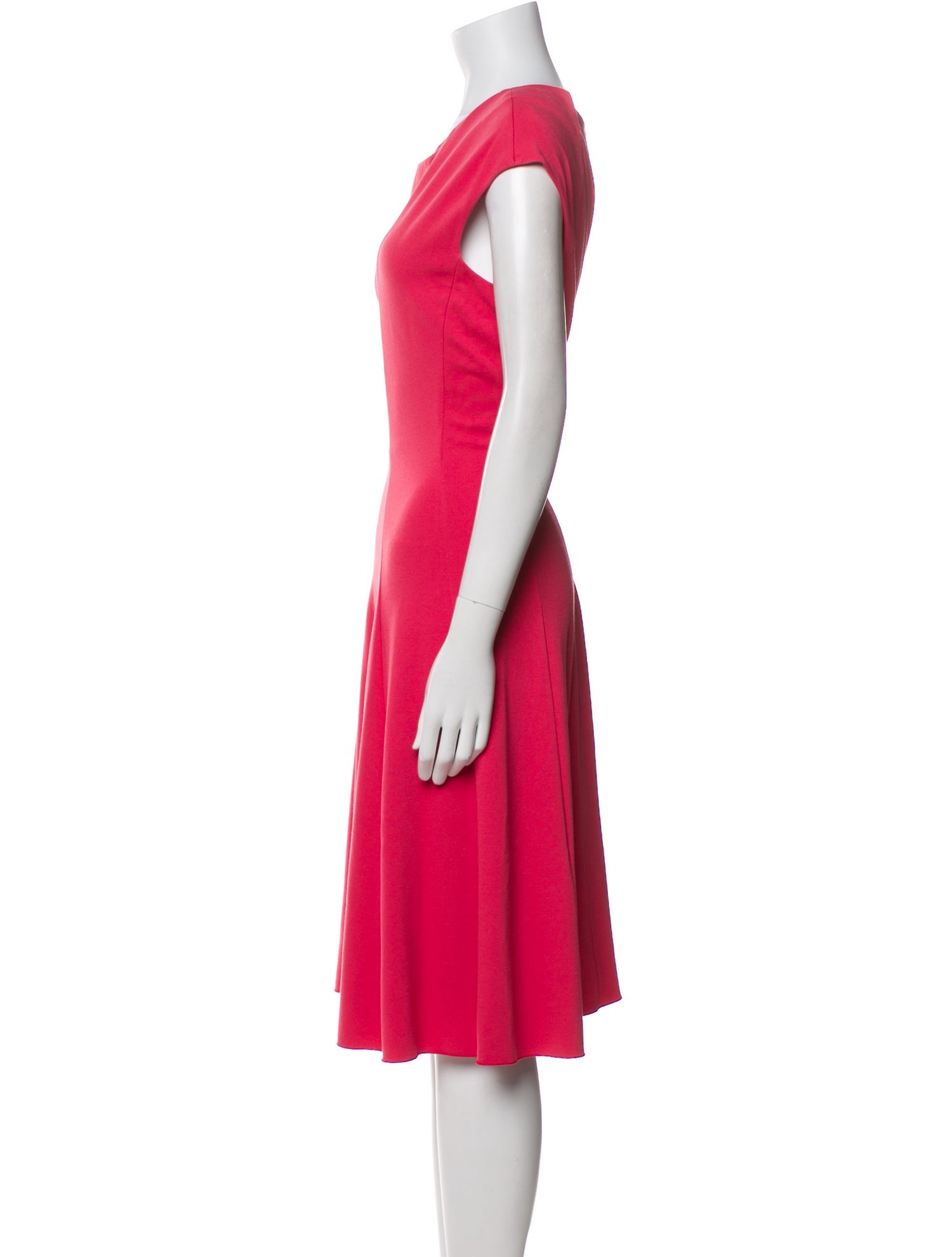 Giorgio Armani Scoop Neck Knee-Length Dress