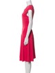 Giorgio Armani Scoop Neck Knee-Length Dress