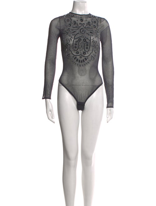 Giorgio Armani Crew Neck Long Sleeve Bodysuit