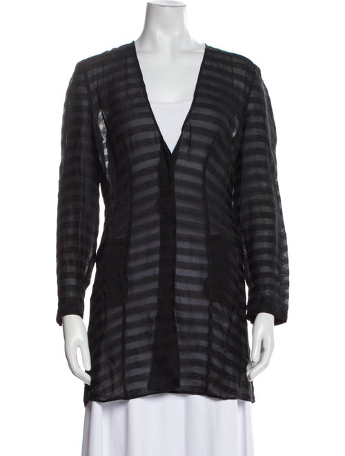 Giorgio Armani Striped V-Neck Tunic
