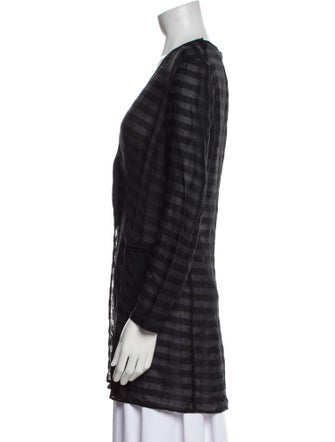 Giorgio Armani Striped V-Neck Tunic