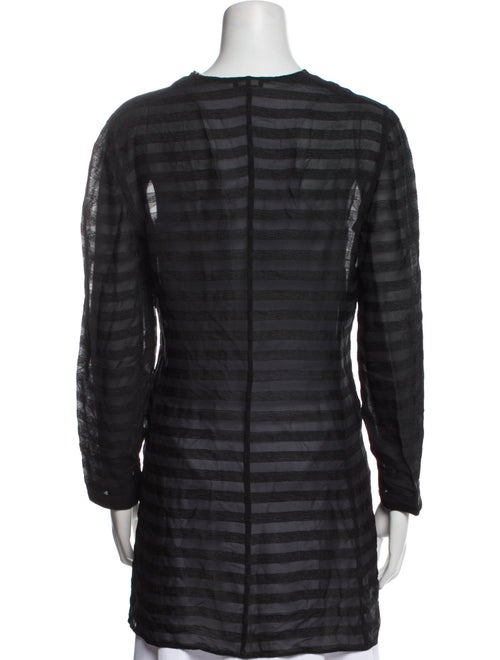 Giorgio Armani Striped V-Neck Tunic