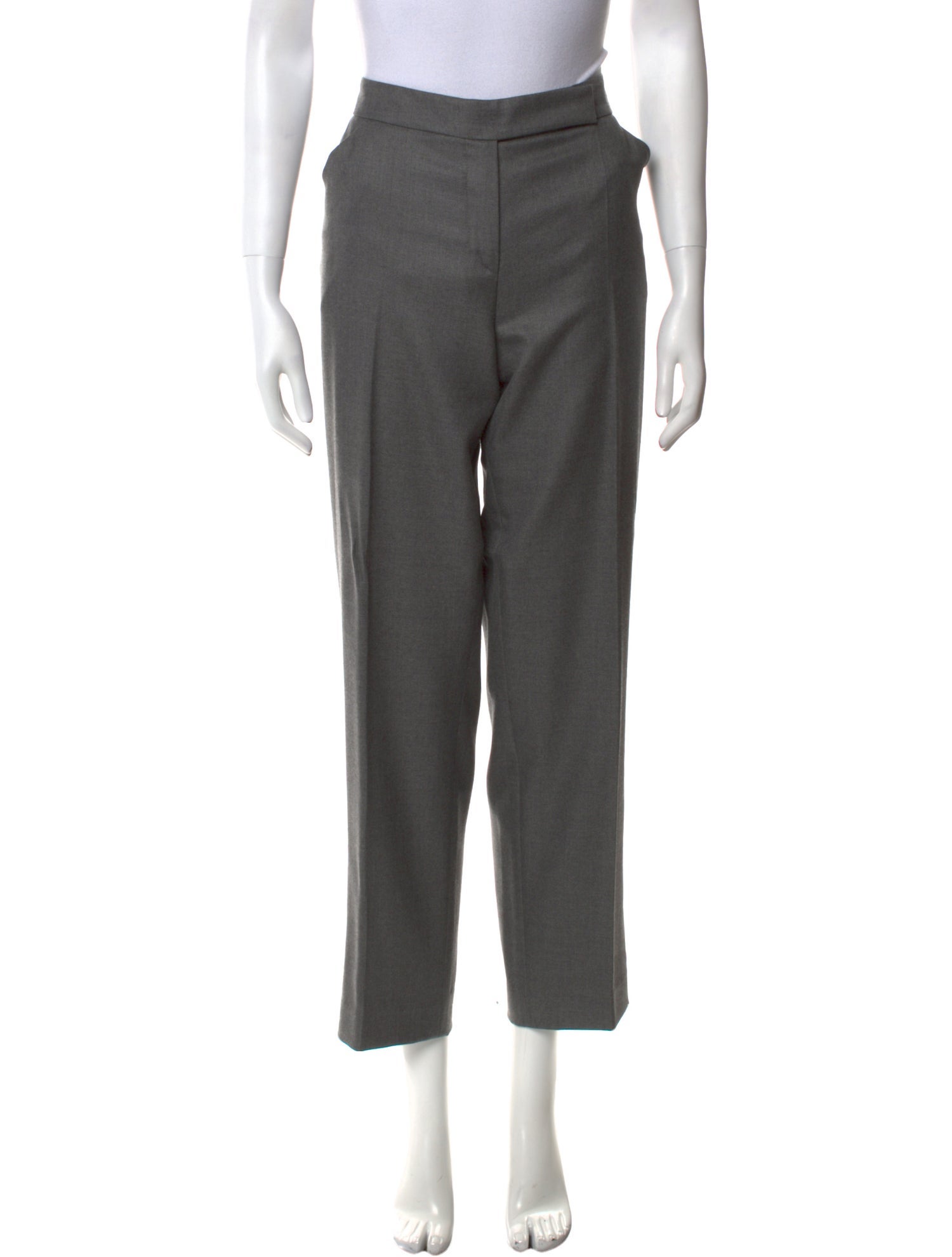 Giorgio Armani Virgin Wool Straight Leg Pants