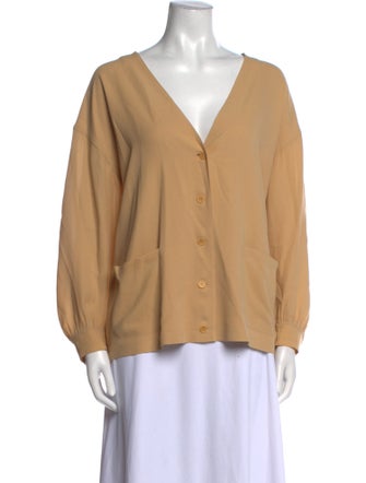 Giorgio Armani Silk V-Neck Blouse