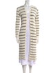 Giorgio Armani Striped Open Front Sweater