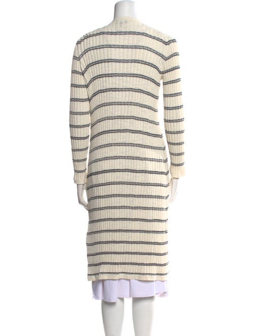 Giorgio Armani Striped Open Front Sweater