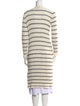 Giorgio Armani Striped Open Front Sweater