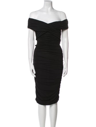 Giorgio Armani Off-The-Shoulder Long Dress