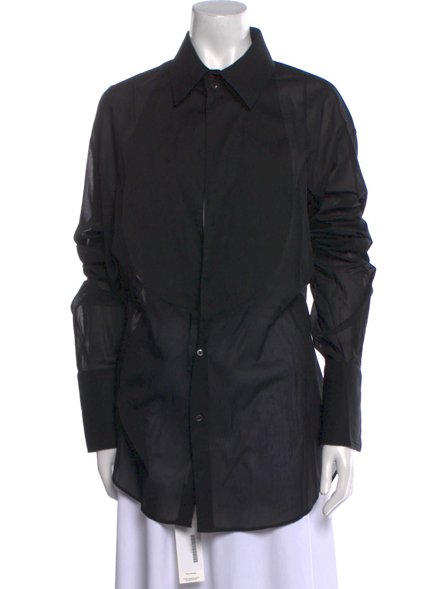 Giorgio Armani Long Sleeve Button-Up Top