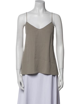 Giorgio Armani Silk V-Neck Top
