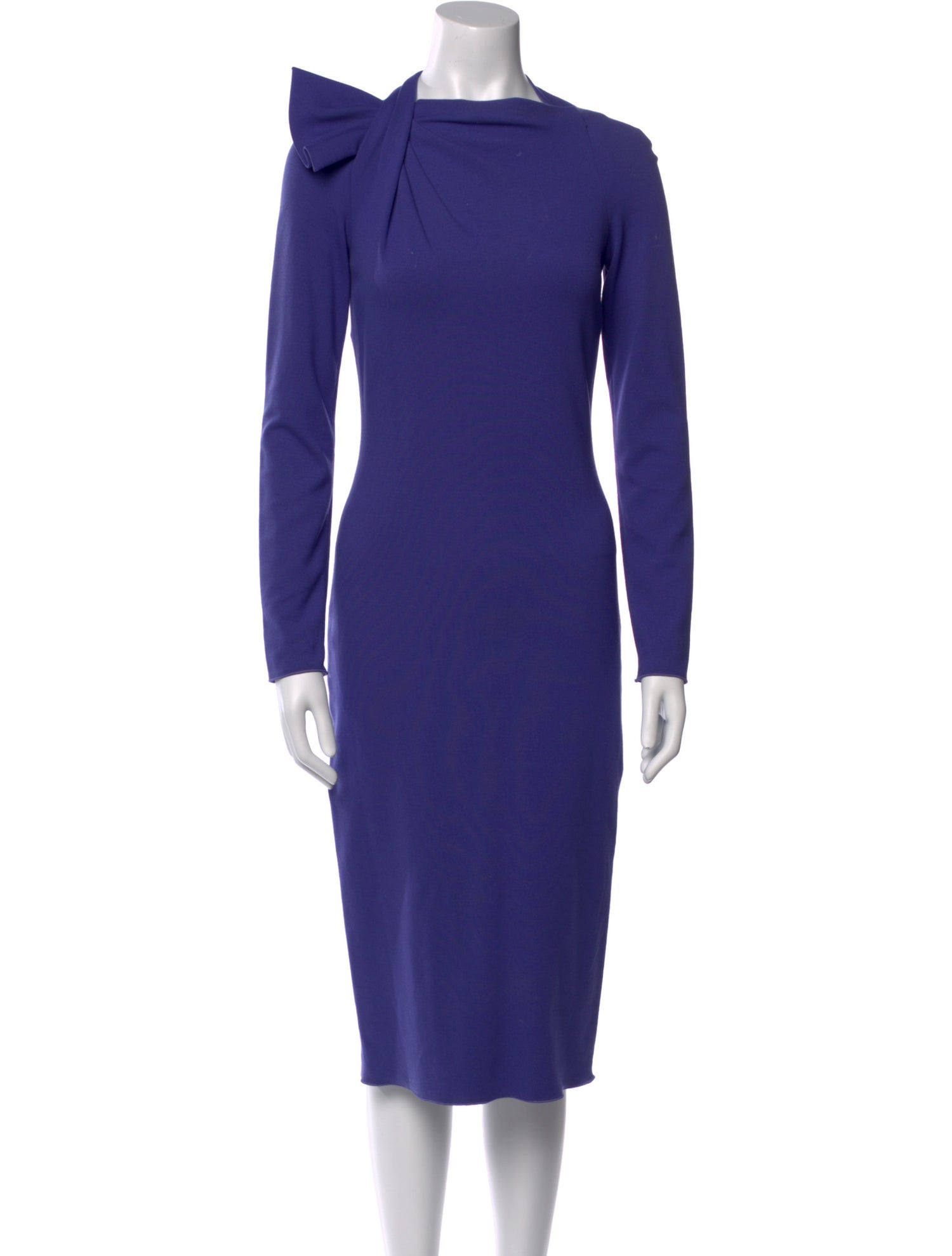 Giorgio Armani Bateau Neckline Midi Length Dress