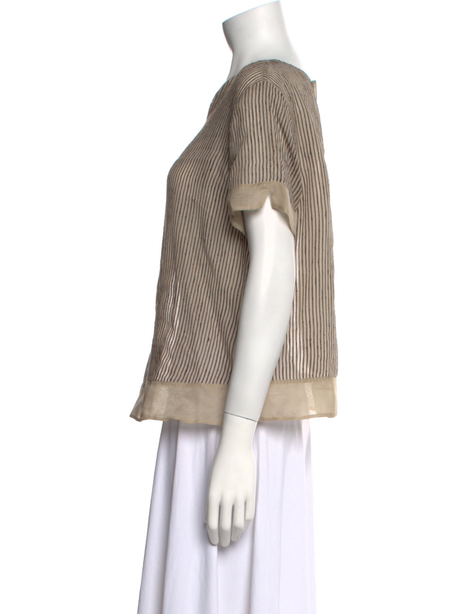 Giorgio Armani Merino Wool V-Neck Top