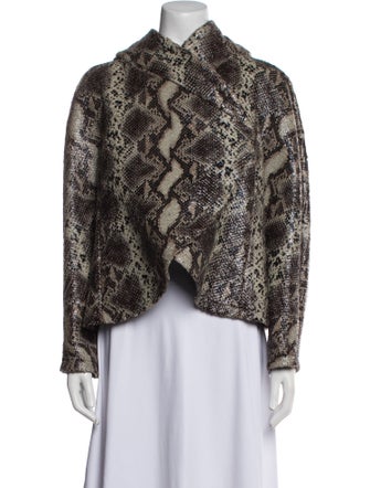 Giorgio Armani Animal Print Jacket