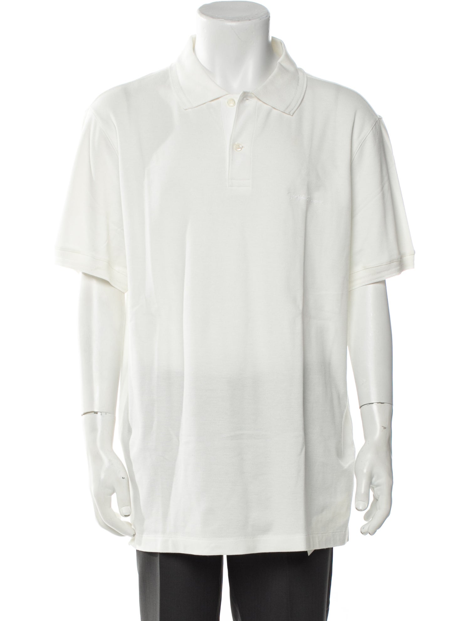 Giorgio Armani V-Neck Short Sleeve Polo Shirt
