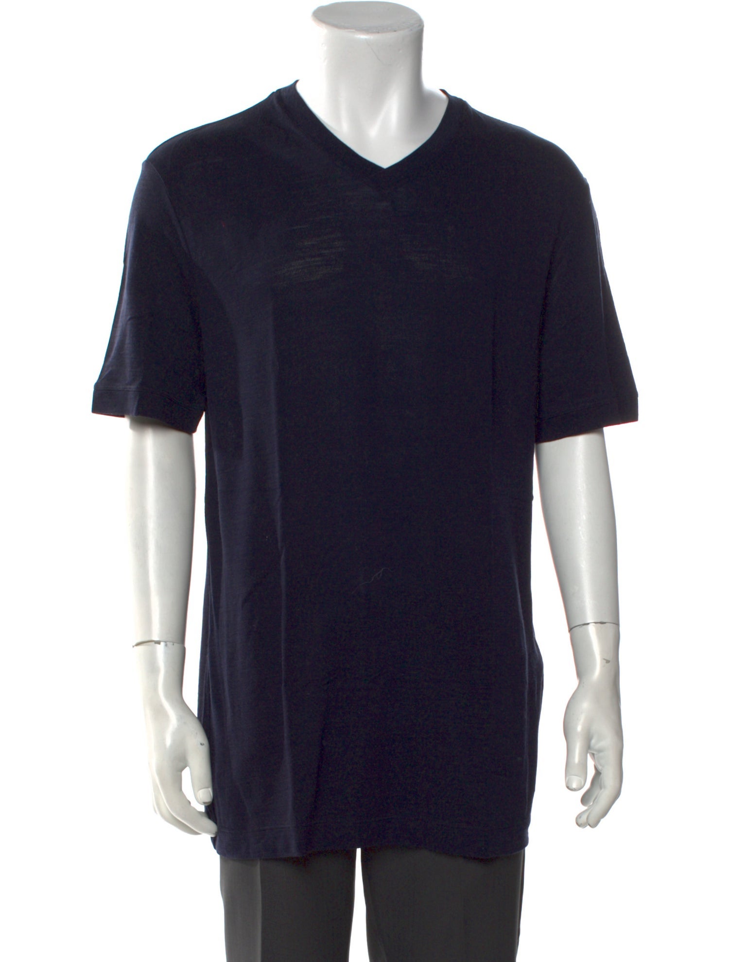 Giorgio Armani Virgin Wool V-Neck T-Shirt