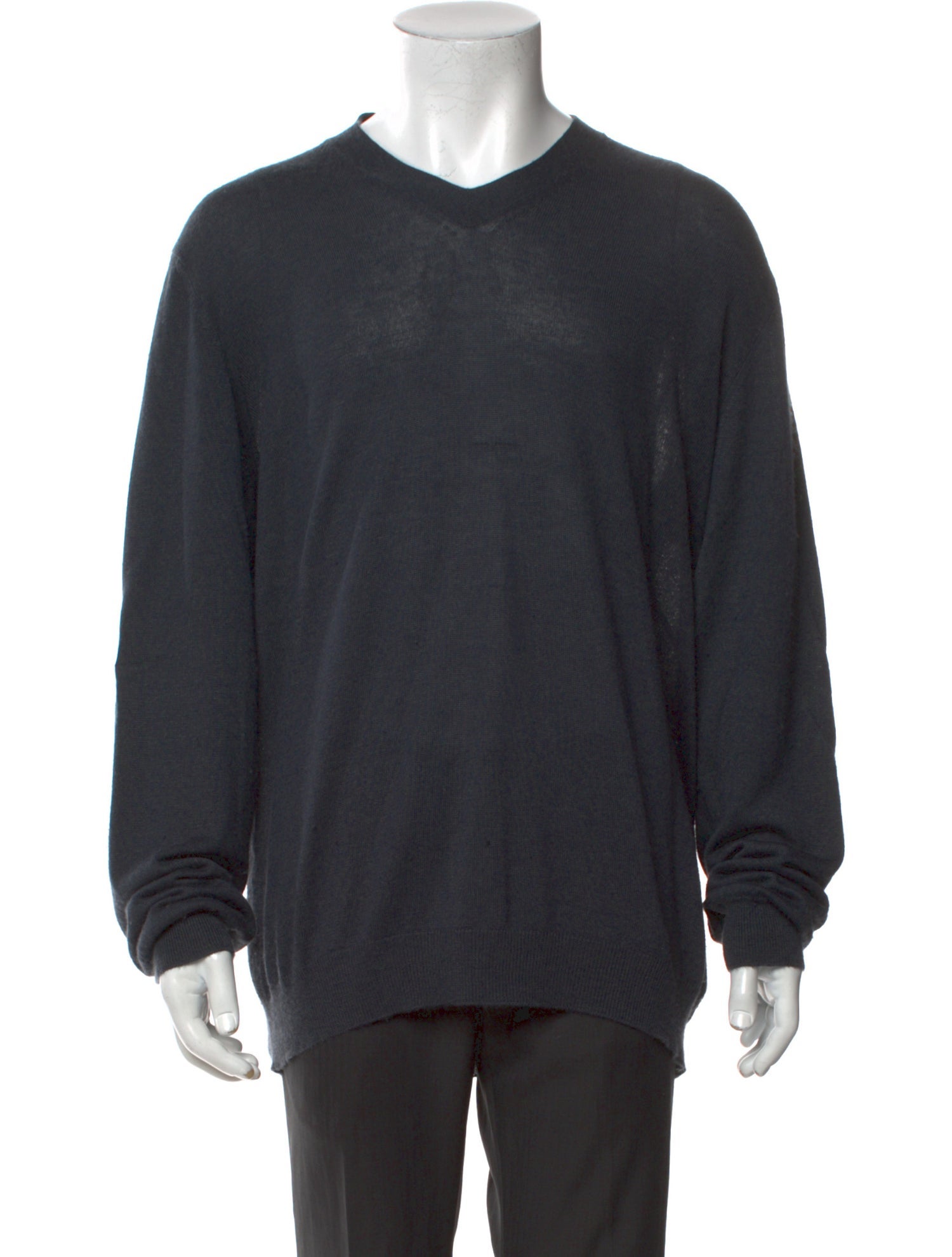 Giorgio Armani V-Neck Long Sleeve Pullover