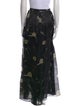 Giorgio Armani Floral Print Long Skirt