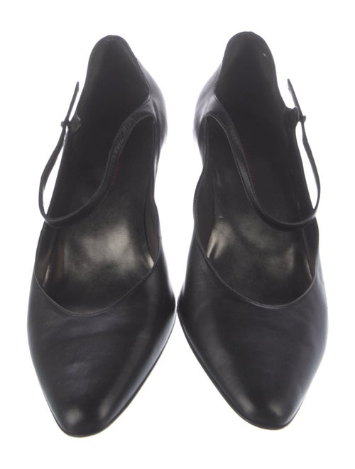 Giorgio Armani Leather Mary Jane Flats