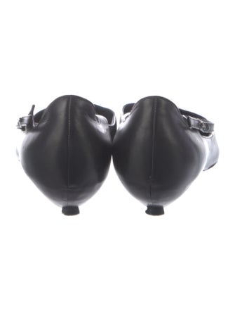 Giorgio Armani Leather Mary Jane Flats