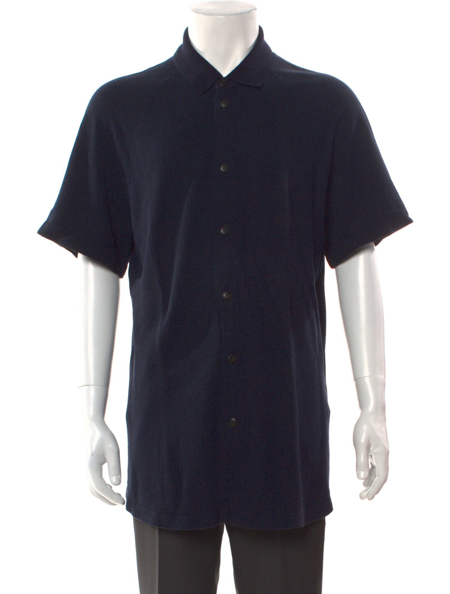 Giorgio Armani Virgin Wool Short Sleeve Shirt