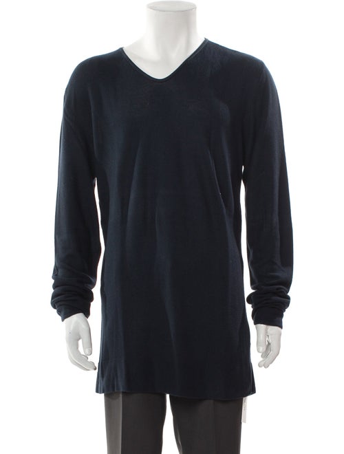 Giorgio Armani V-Neck Long Sleeve Pullover