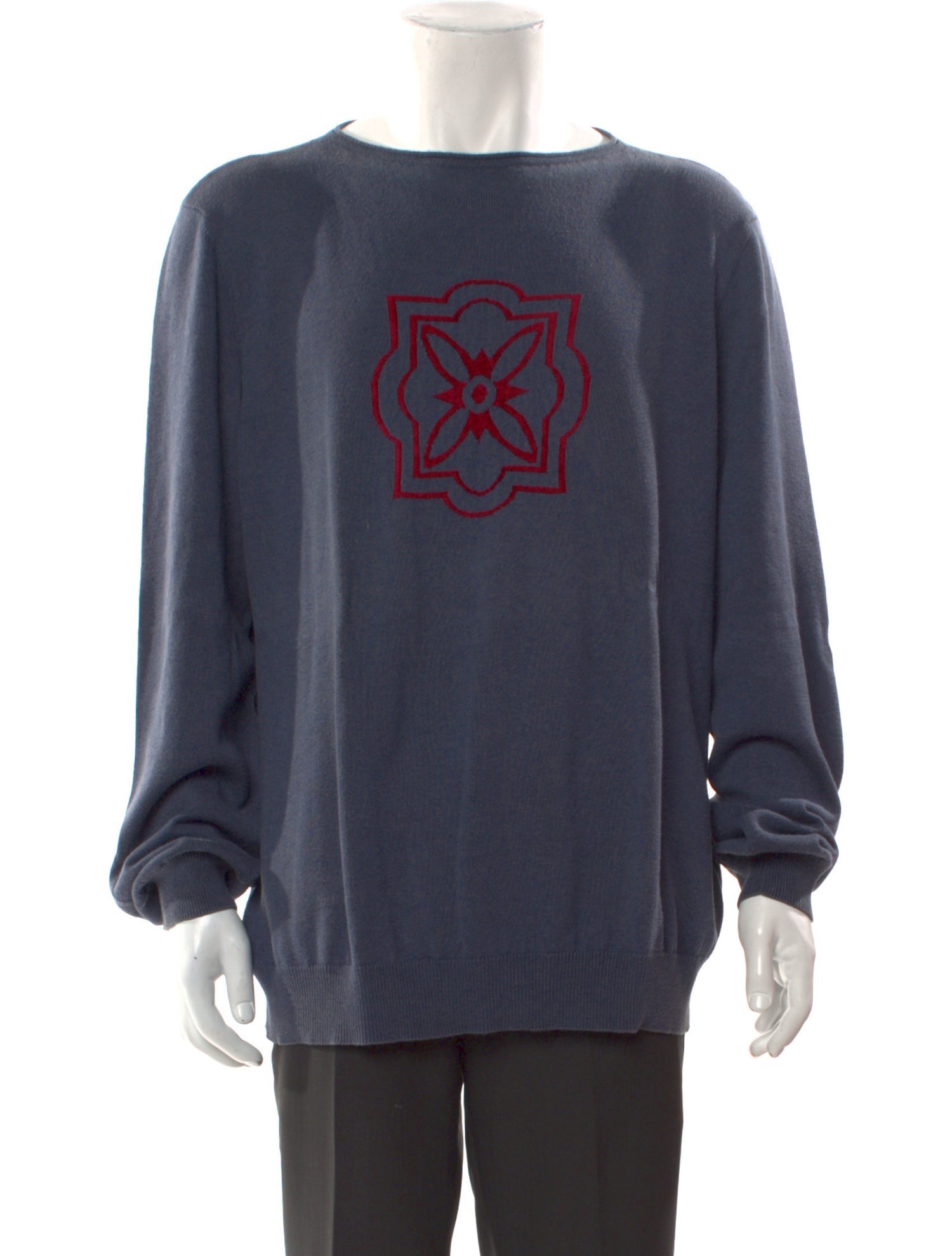 Giorgio Armani Graphic Print Crew Neck Pullover