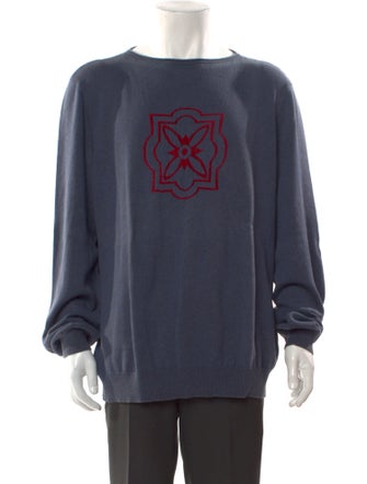 Giorgio Armani Graphic Print Crew Neck Pullover