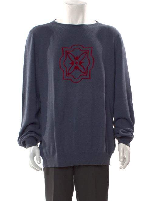 Giorgio Armani Graphic Print Crew Neck Pullover