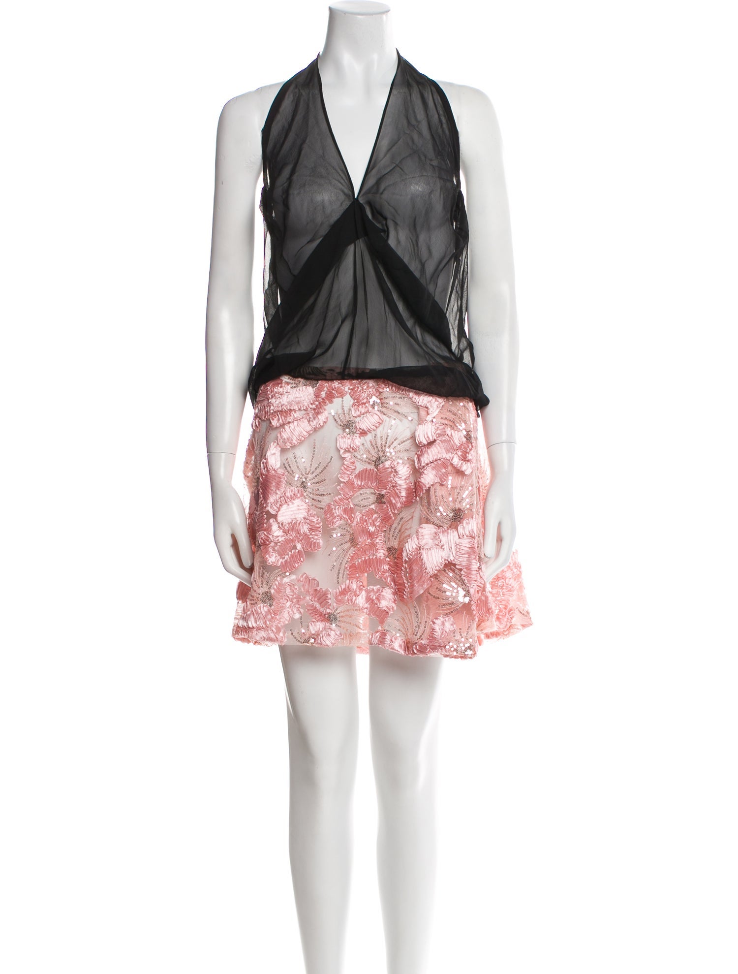 Giorgio Armani Printed Knee-Length Dress