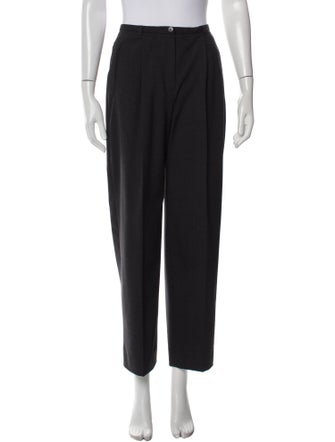 Giorgio Armani Virgin Wool Straight Leg Pants