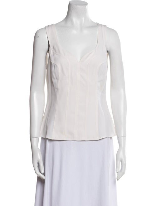 Giorgio Armani Silk V-Neck Top