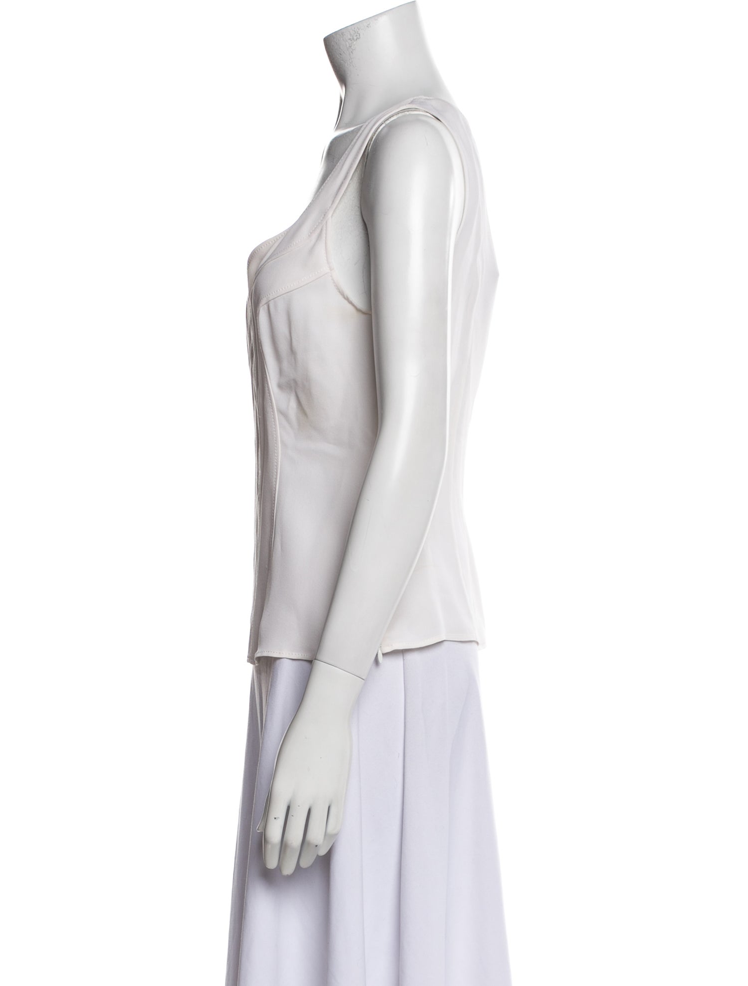 Giorgio Armani Silk V-Neck Top