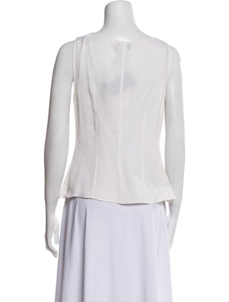 Giorgio Armani Silk V-Neck Top