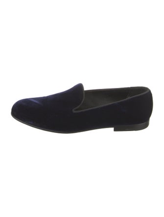 Giorgio Armani Velvet Loafers