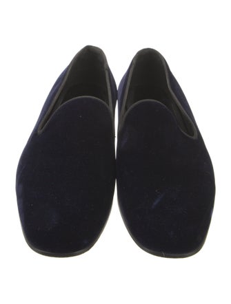 Giorgio Armani Velvet Loafers