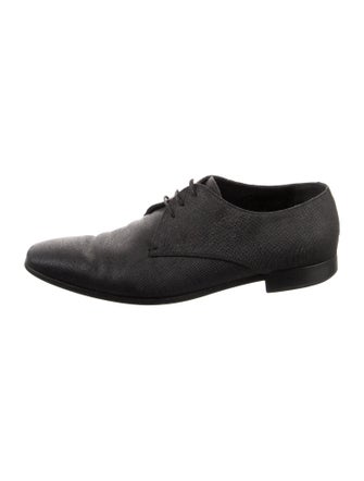 Giorgio Armani Embossed Leather Derby Shoes