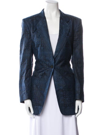 Giorgio Armani Linen Floral Print Jacket