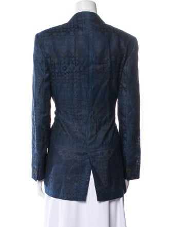 Giorgio Armani Linen Floral Print Jacket