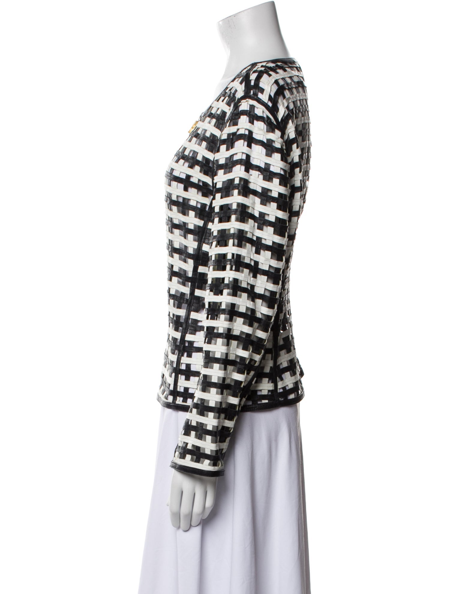 Giorgio Armani Lambskin Printed Evening Jacket