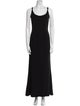 Giorgio Armani Scoop Neck Long Dress