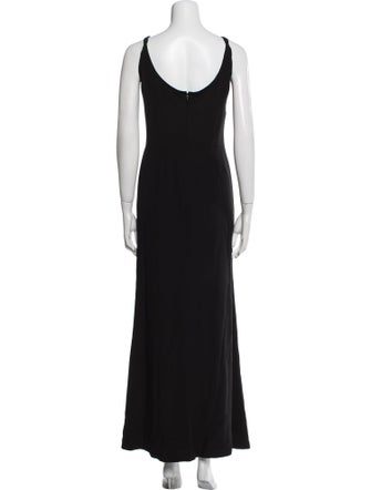 Giorgio Armani Scoop Neck Long Dress