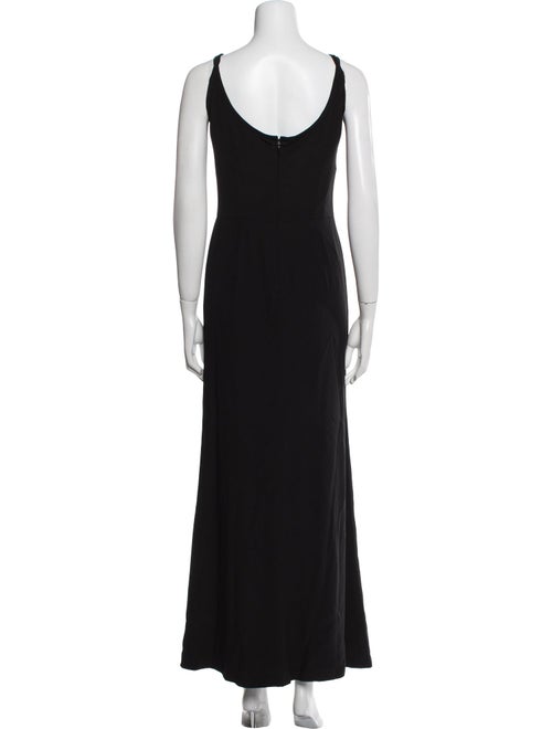 Giorgio Armani Scoop Neck Long Dress