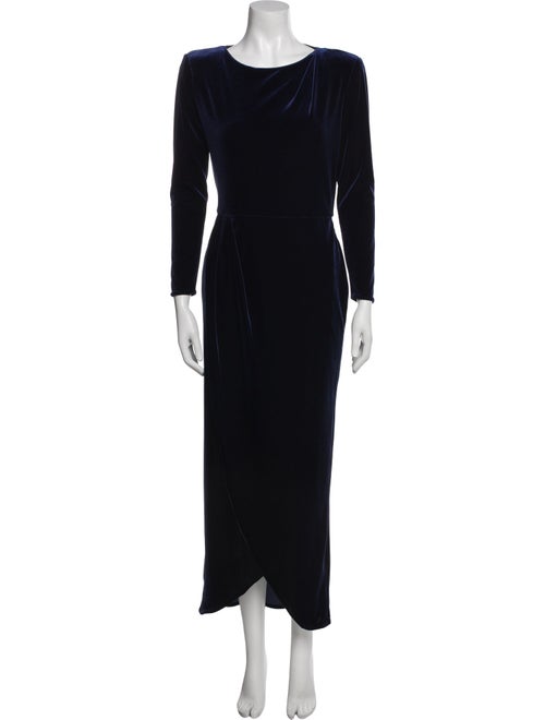 Giorgio Armani Scoop Neck Long Dress