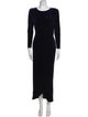 Giorgio Armani Scoop Neck Long Dress