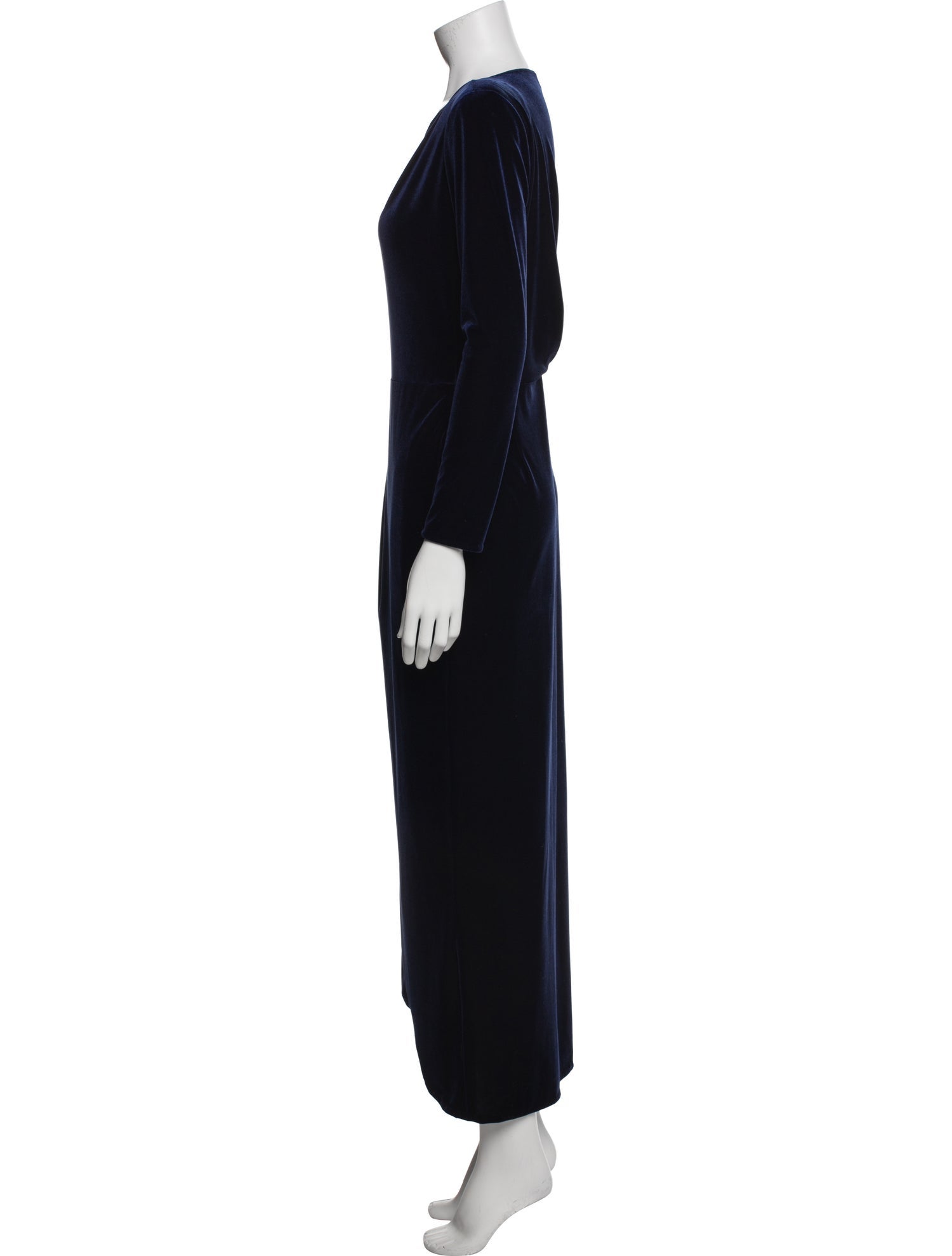 Giorgio Armani Scoop Neck Long Dress