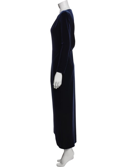 Giorgio Armani Scoop Neck Long Dress