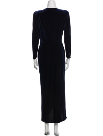 Giorgio Armani Scoop Neck Long Dress