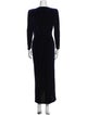 Giorgio Armani Scoop Neck Long Dress
